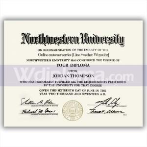 Northwestern University diploma